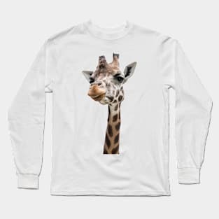 Close-up of a gorgeous giraffe face Long Sleeve T-Shirt